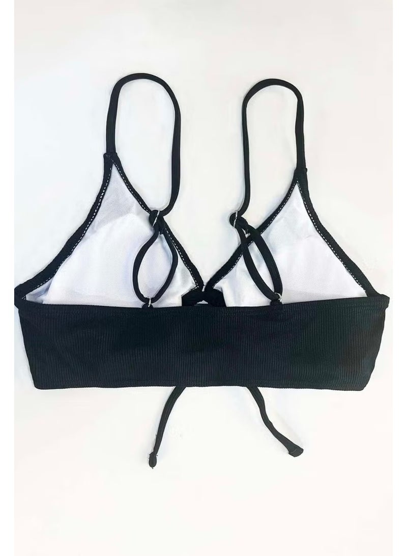 Angelsin Stylish Tie-Up Bikini Top - Image 2